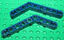 2 x Lego Technic Dark Blue